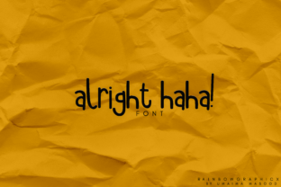 Alright Haha: A Playful Script Font for Branding Projects