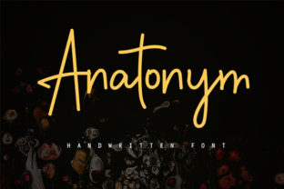 Anatonym: A Handwritten Font with Editorial Charm