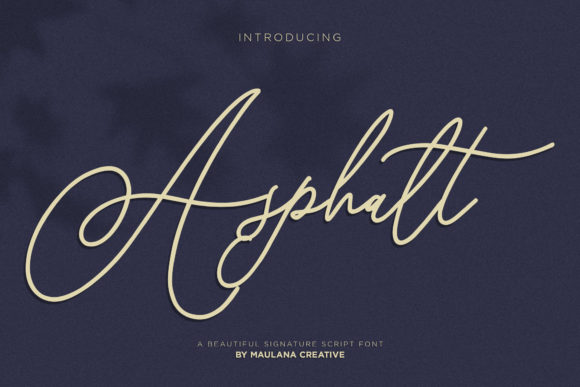 Asphalt Font for Editorial Design