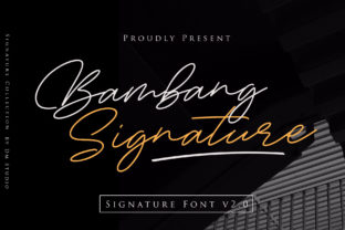 Bambang Signature: Elevating Campaigns with Classy Script Font