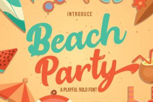 Beach Party Font for Vibrant Marketing Designs