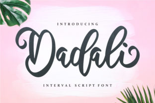 Dadali: A Stylish Script Font for Modern Editorial Design