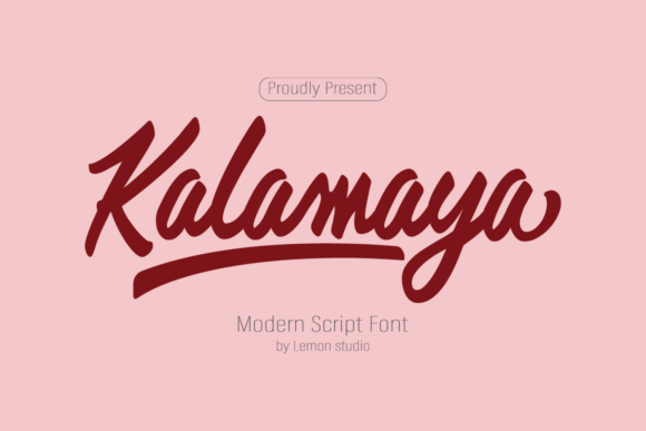Kalamaya: A Script Font for Editorial Elegance