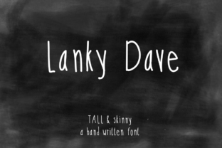 Lanky Dave: A Casual Script Font for Modern Editorial Design