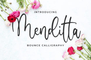 Menditta: A Sweet Script Font for Editorial Design