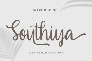 Southiya Font for Romantic and Elegant Editorial Design