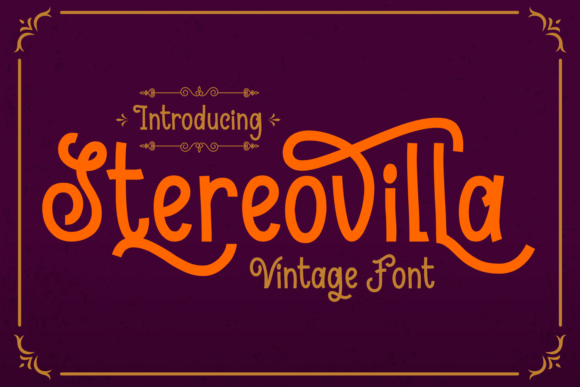 Stereovilla: A Vintage Font for Modern Web Design