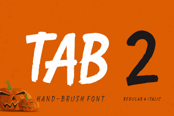 Tab 2: A Handwritten Font for Strong Editorial Design