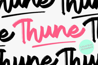 Thune: A Playful Script Font for Modern Campaigns