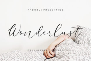 Wonderlust Script Font for Handmade Creations